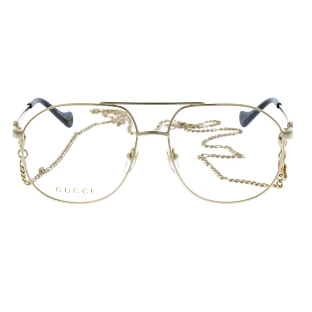 Gucci Gold Frame Aviator Glasses